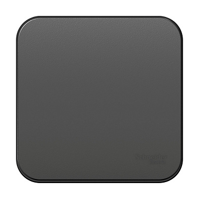 Выключатель одноклавишный антрацит SE Blanca BLNVA101016