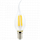 Лампа Ecola Candle Filament Premium 5W E14 2700K 360° Ra 80 100 Lm/W КП=0 N4UW50ELC