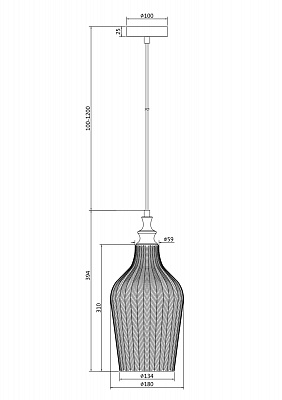 Подвесной светильник Maytoni Festa P033PL-01CH