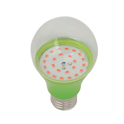 Лампа светодиодная для растений Uniel cпектр для рассады и цветения LED-A60-8W/SPSB/E27/CL PLP30GR
