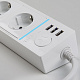 Розеточный блок 4-х местный + 3 USB Werkel белый a039974