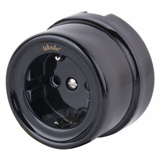 Розетка с заземлением Werkel W5671008 черная a051453