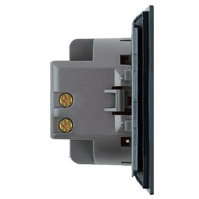 Переключатель 1-клавишный (механизм), STEKKER Мия, 250В, 10A, RSW10-3105-05, черный бархат