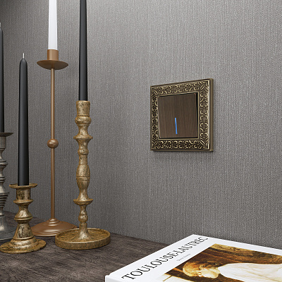 Клавиша для выключателя c подсветкой Werkel W1119112 бронзовый a051068