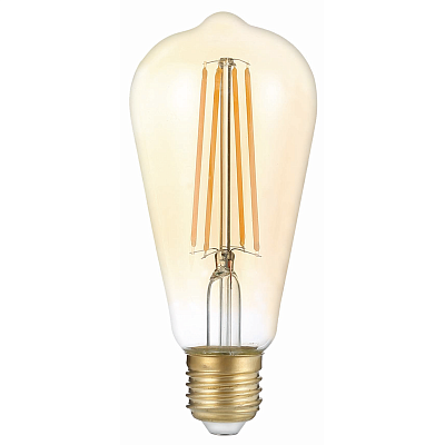 Лампа Gauss Filament ST64 8W 740lm 2400К Е27 LED 157802008 (15 шт)