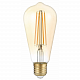 Лампа Gauss Filament ST64 8W 740lm 2400К Е27 LED 157802008 (20 шт)