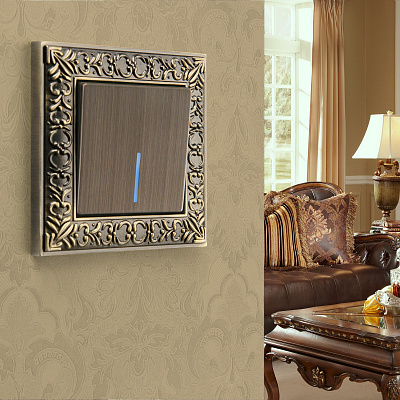 Клавиша для выключателя c подсветкой Werkel W1119112 бронзовый a051068