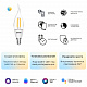 Умная Wi-fi филаментная лампочка Gauss Smart Light ССТ DIM  E14 CF35 4,5 Вт 2700-6500K 1280112