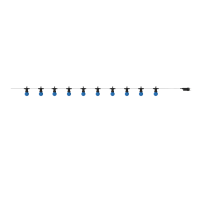 Гирлянда светодиодная "Белт Лайт" Gauss Holiday, 10 ламп, 7,7 м, IP44, синий, 1/6 202776