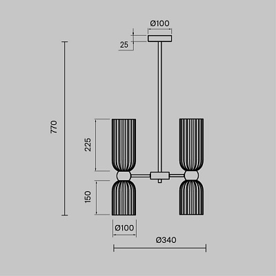 Подвесной светильник Maytoni Antic MOD302PL-06CG