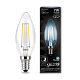 Лампа Gauss Filament Свеча 7W 580lm 4100К Е14 LED 103801207 (20 шт)