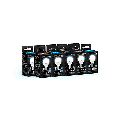 Лампа Gauss Шар 9.5W 950lm 4100K E14 LED 105101210 (2 шт)