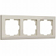 Рамка на 3 поста Werkel Stark W0031803 слоновая кость a050910