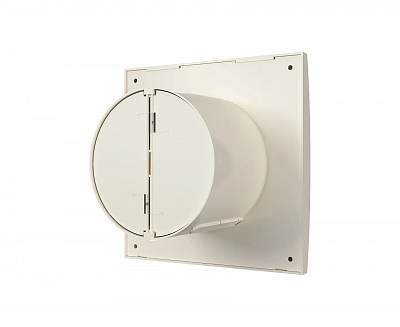 Вентилятор осевой вытяжной с обратным клапаном AURA 4С Ivory