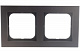 Рамка на 2 поста Ospel Sonata шоколадный металлик R-2R/40
