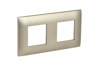 Рамка для розетки на 2 поста шампань SKANDY SK-F02Sh IEK