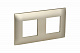 Рамка для розетки на 2 поста шампань SKANDY SK-F02Sh IEK