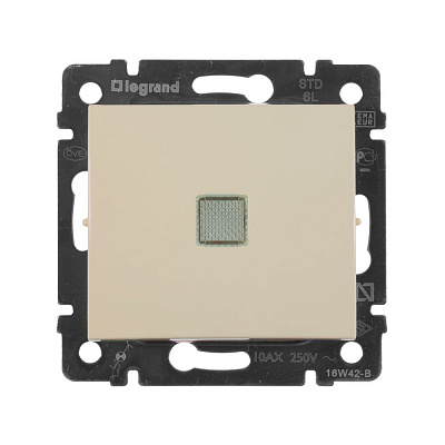 Переключатель на два направления с подсветкой бежевый Legrand Valena Classic 774326