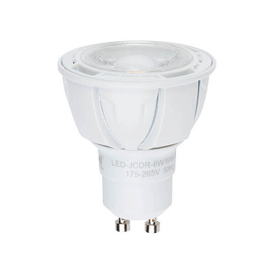 Лампа светодиодная Uniel диммируемая GU10 4000К LED-JCDR 6W-NW-GU10-FR-DIM PLP01WH UL-00003988 (2 шт)