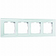 Рамка на 4 поста Werkel Favorit WL01-Frame-04 стекло a031478