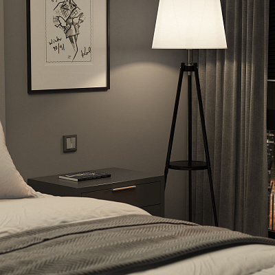 Выключатель двухклавишный с подсветкой Werkel серебряный матовый a063610