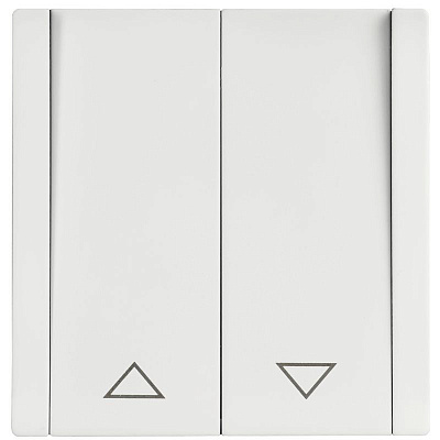 Выключатель жалюзи 10А IEK FORTE&PIANO FP211M FP-V15-0-10-1-M-K01 металл белый