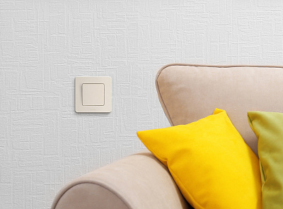 Выключатель одноклавишный бежевый Legrand Inspiria 673601