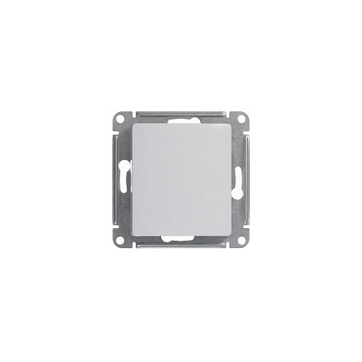 Выключатель одноклавишный белый SE Glossa GSL000111