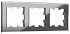Рамка на 3 поста IEK Brite РУ-3-2-БрСе BR-M32-G-K03
