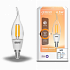 Умная Wi-fi филаментная лампочка Gauss Smart Light DIM E14 CF35 4,5 Вт 2700-6500K 1260112