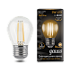 Лампа Gauss Filament Шар 5W 420lm 2700К Е27 LED 105802105