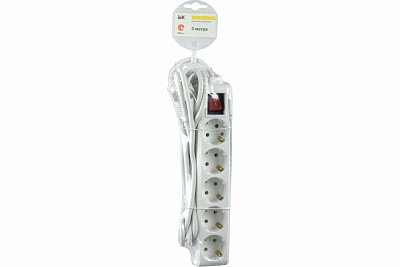 Удлинитель 3х5м IEK с/з и выкл 16А 3х1 У03К WYP10-16-03-05-ZK-N