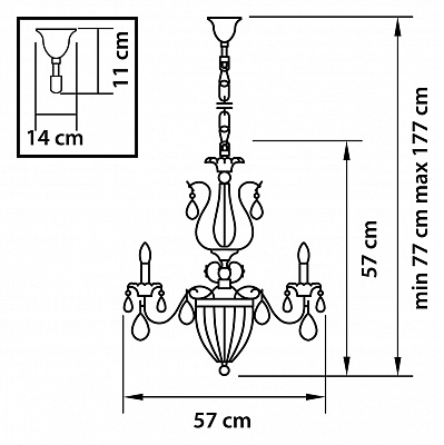 Подвесная люстра Lightstar Schon 790062