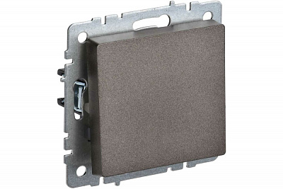 Выключатель одноклавишый IEK Brite ВС10-1-0-БрТБ бронза BR-V10-0-10-K45