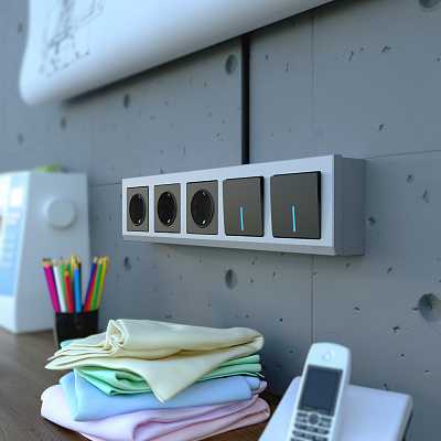 Коробка для накладного монтажа Werkel W8000006 серебряная a053527