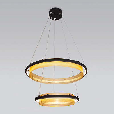 Подвесные люстры Eurosvet Imperio 90241/2 черный/ золото Smart a054086