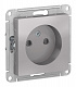 Розетка SE AtlasDesign алюминий ATN000349