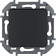 Выключатель одноклавишный антрацит Legrand Inspiria 673603
