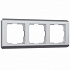 Рамка на 3 поста Werkel Stream W0032106 серебряная a051277