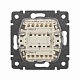 Выключатель двухклавишный алюминий Legrand Valena Classic 770105