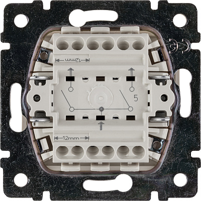 Выключатель двухклавишный бежевый Legrand Valena Classic 774305