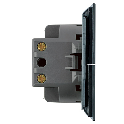 Выключатель 2-клавишный (механизм), STEKKER Мия, 250В, 10А, RSW10-3104-05, черный бархат