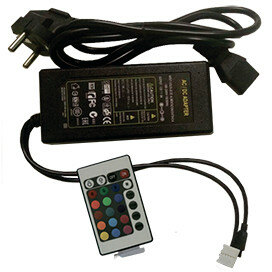 Моноблок с блоком питания Ecola LED strip RGB IR controller 72W 12V 6A с ИК пультом CRM072ESB