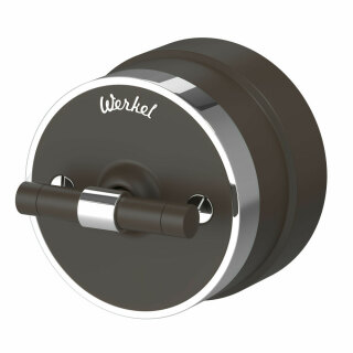 Переключатель одноклавишный Werkel Vintage W5812052 мокко матовый/хром a055915