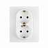 Розетка 2 x 2К+З белый Legrand Etika 672223