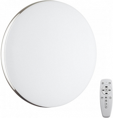 Светильник SONEX RINGO 7600/DL TAN SN LED 48Вт ДУ 3000-4200-6300К D400 белый хром
