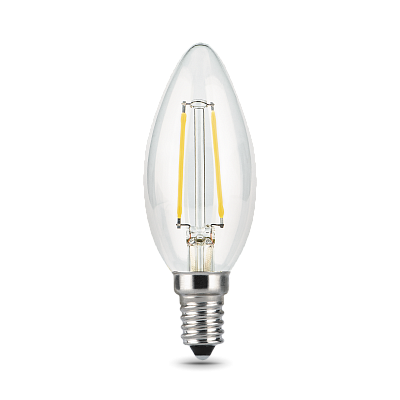 Лампа Gauss Filament Свеча 11W 830lm 4100К Е14 LED 103801211 (3 шт)