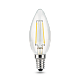 Лампа Gauss Filament Свеча 11W 830lm 4100К Е14 LED 103801211 (12 шт)