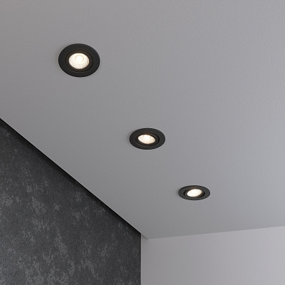 Встраиваемый светильник Elektrostandard 15272/LED a056031 черный