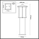 Уличный светильник Odeon Light Galen 4173/1F